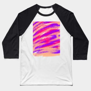 Purple Red watercolor art design Baseball T-Shirt